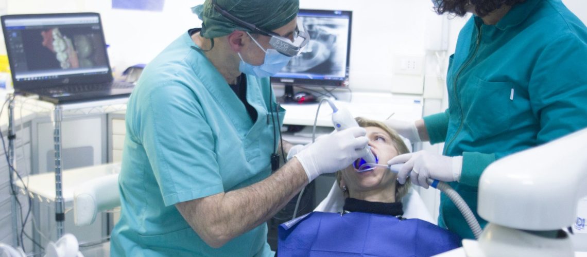 Endodontist Treating Patient