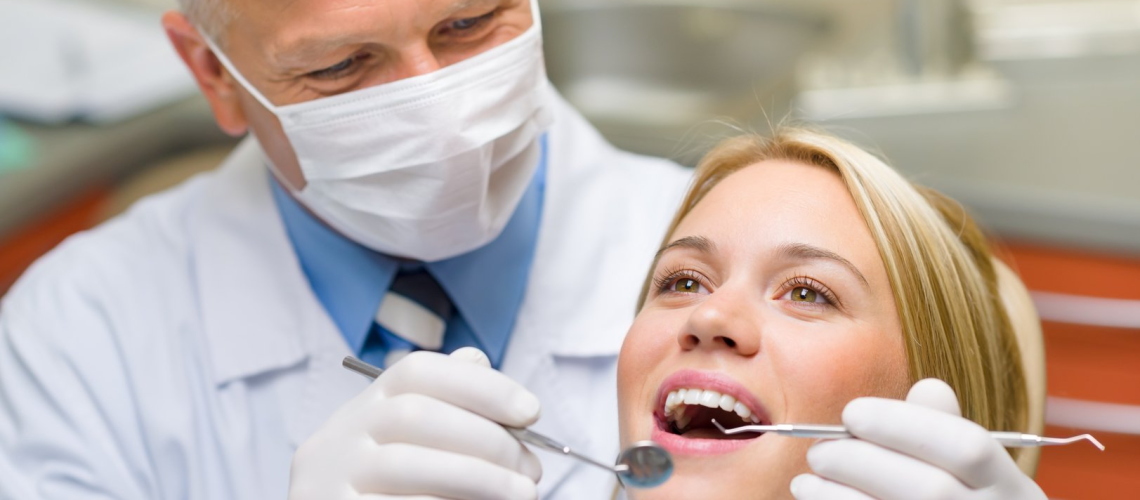 Female Patient During Dental Visit